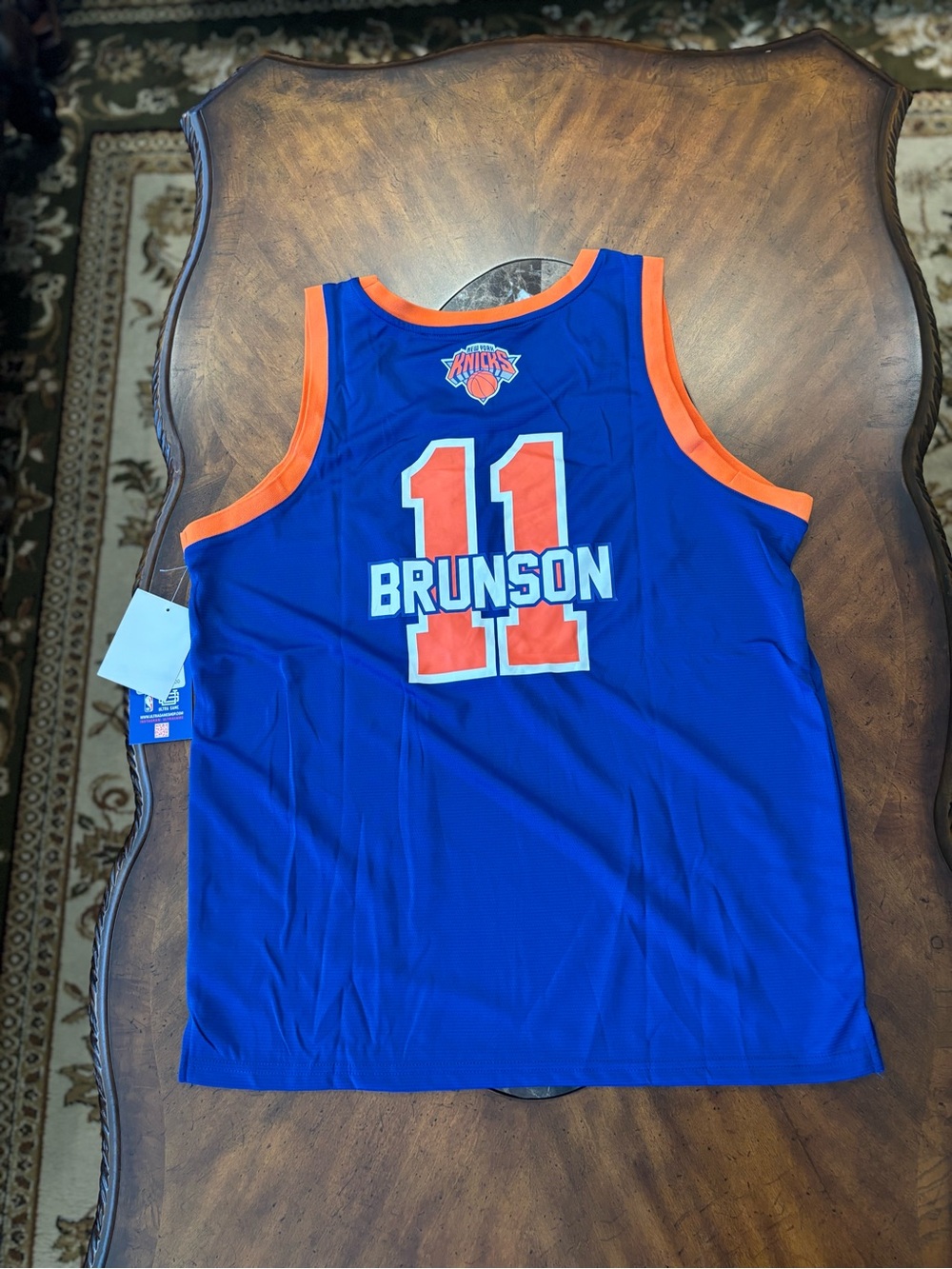 New York Knicks Jalen Brunson Player Name Tank Top Size Large - Picture 2 of 5